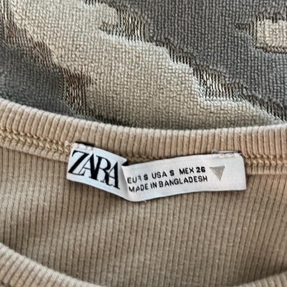 ZARA - women’s tank top/color tan/size small - Picture 3 of 4